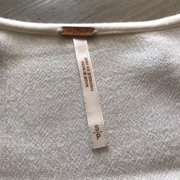 Free People Sm Rock It Tonight Floral Embroidered Lng Sleeve Boho Hippie Peasant - Picture 10 of 12